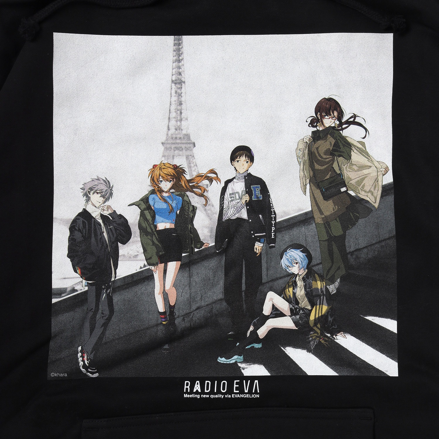 RADIO EVA Illustration Parka γ (Mai Yoneyama) (BLACK(COLOR))