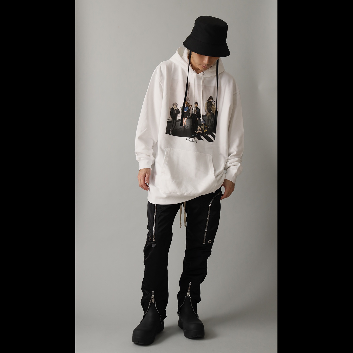 RADIO EVA Illustration Parka γ (Mai Yoneyama) (BLACK(COLOR))