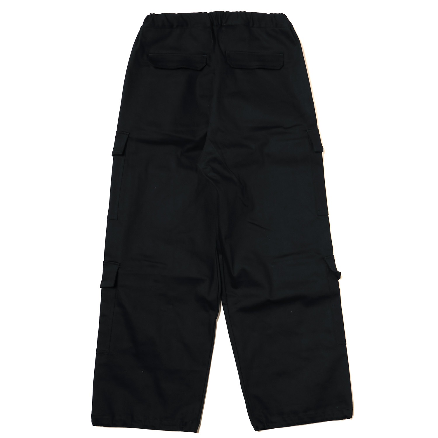 NERV WIDE CARGO PANTS (BLACK)