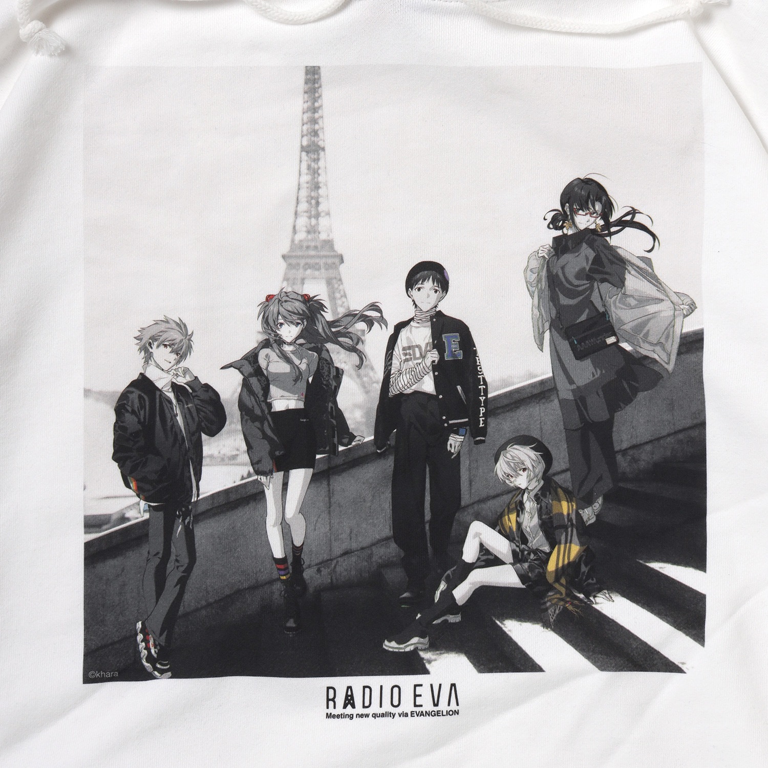 RADIO EVA Illustration Parka  (Mai Yoneyama) (WHITE(MONO))