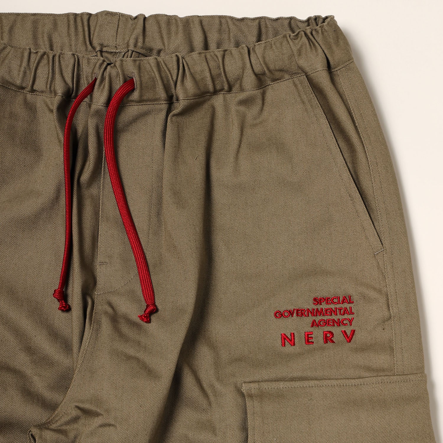 NERV WIDE CARGO PANTS (BROWN)