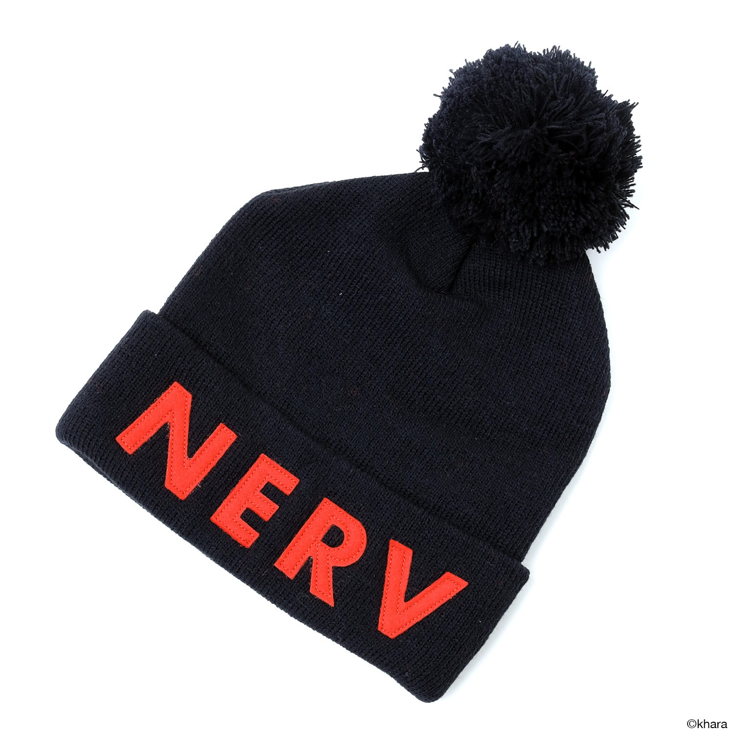 NERV BONBON KNIT CAP（BLACK×RED）
