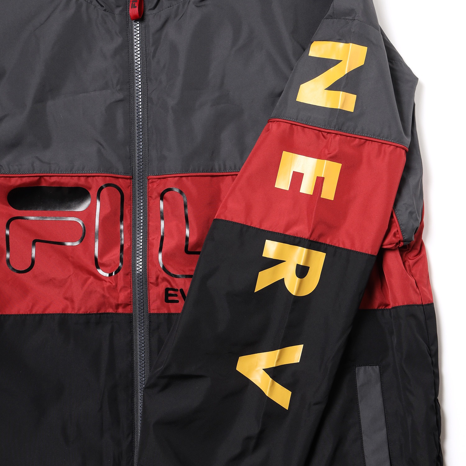 FILA HERITAGE NYLON JACKET EVANGELION LIMITED (GRAY×RED(09))