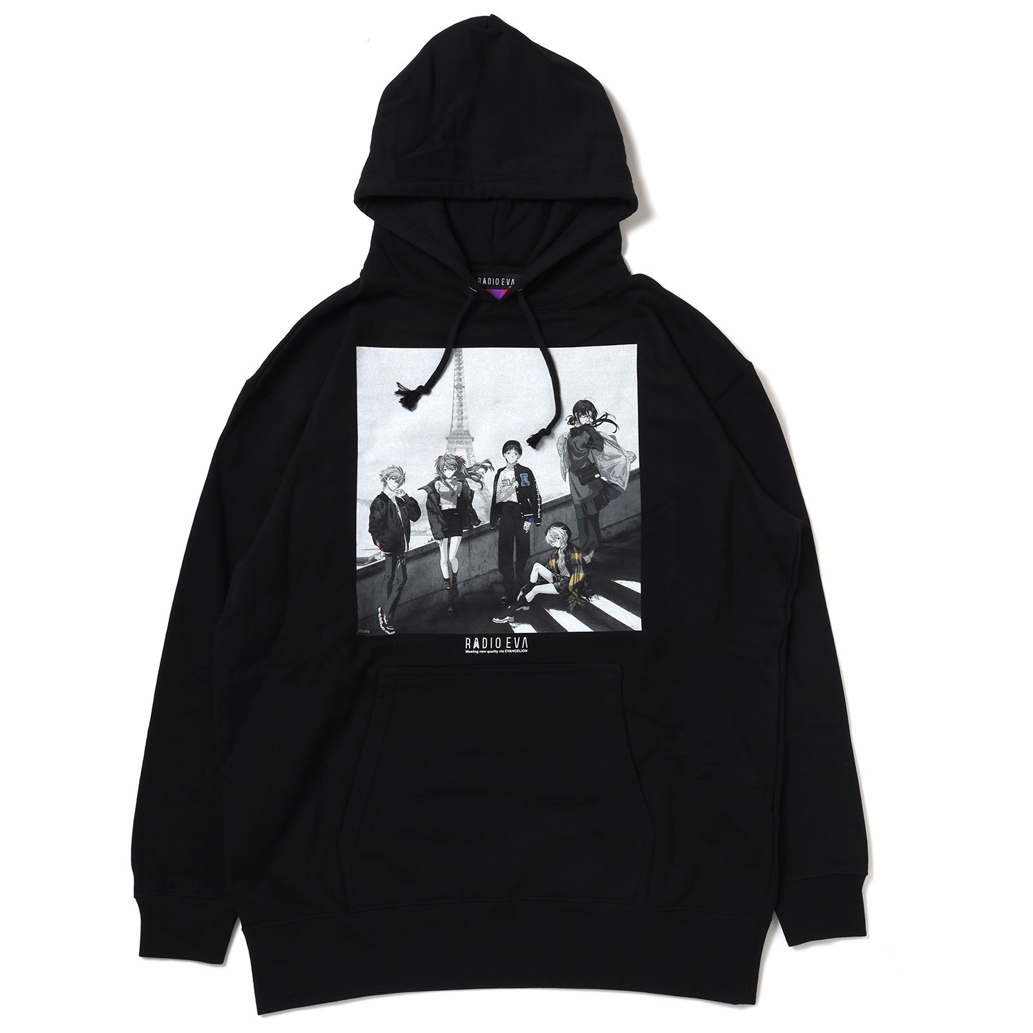 RADIO EVA Illustration Parka γ (Mai Yoneyama) (BLACK(MONO))