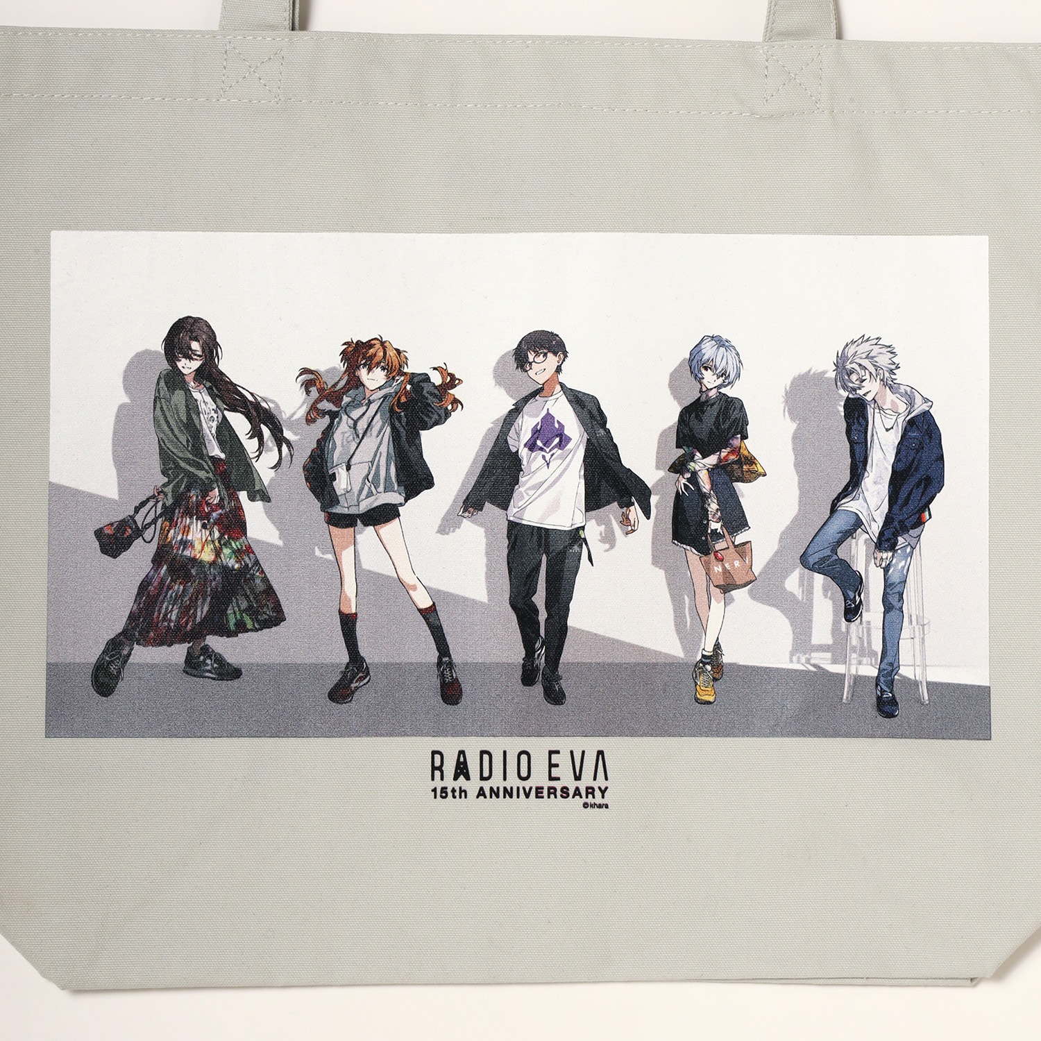 RADIO EVA Illustration Tote Bag ġMai Yoneyama(GRAY(COLOR))