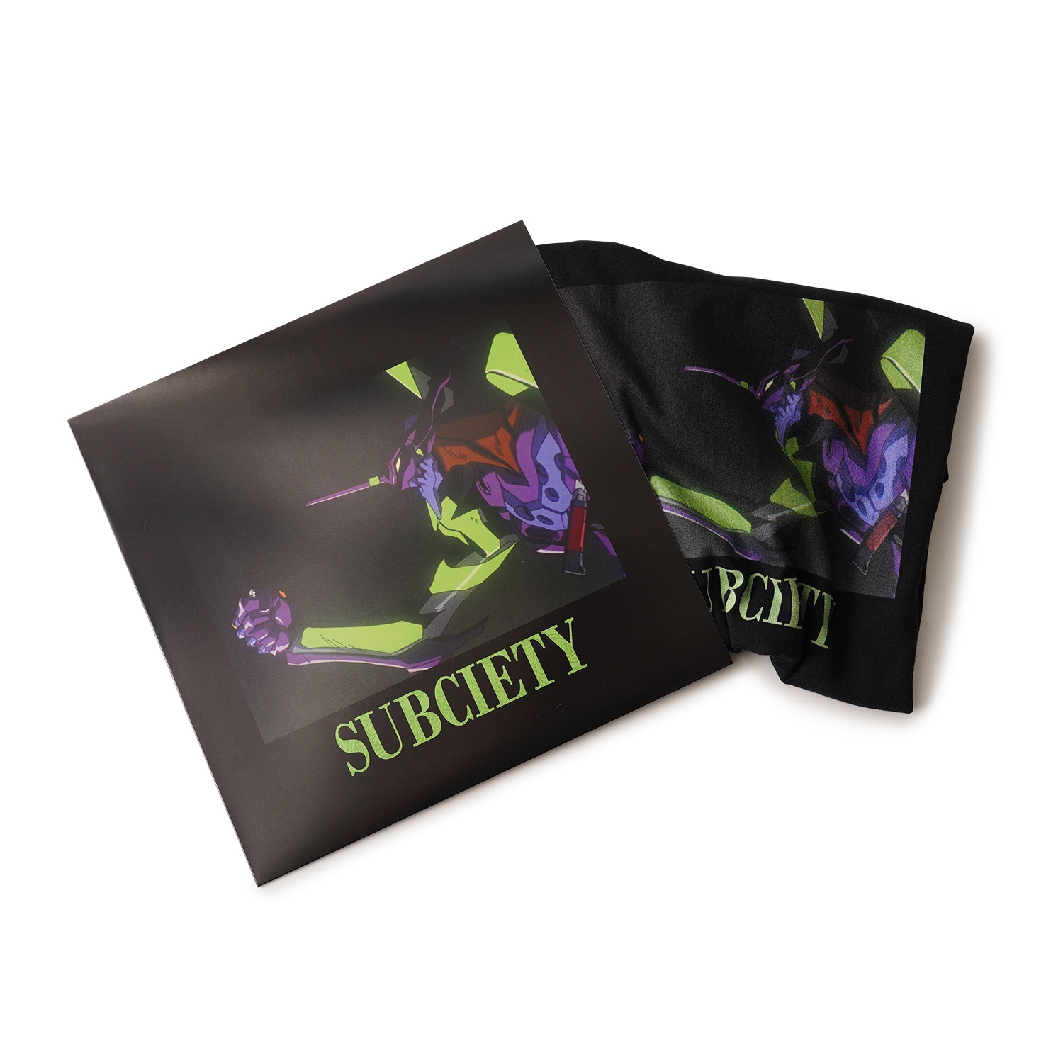 DISC10 （EVA-01 TEST TYPE & KAWORU）TEE by Subciety（BLACK）