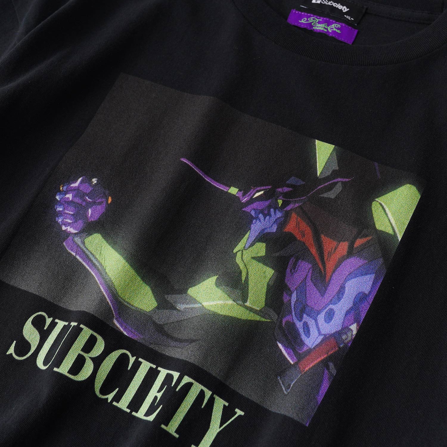 DISC10 （EVA-01 TEST TYPE & KAWORU）TEE by Subciety（BLACK）