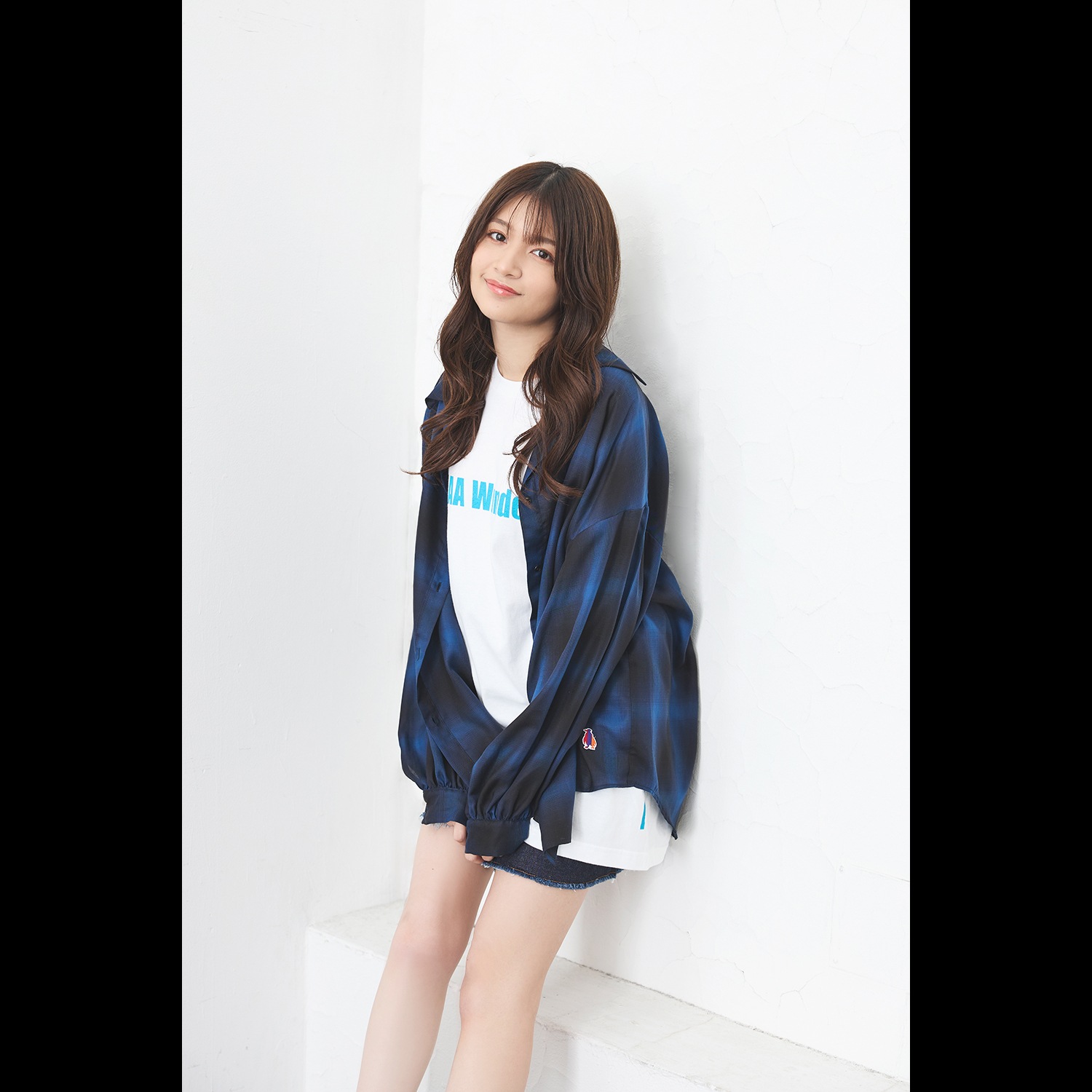 EVANGELION OMBRE CHECKED SHEER SHIRTS (RED)