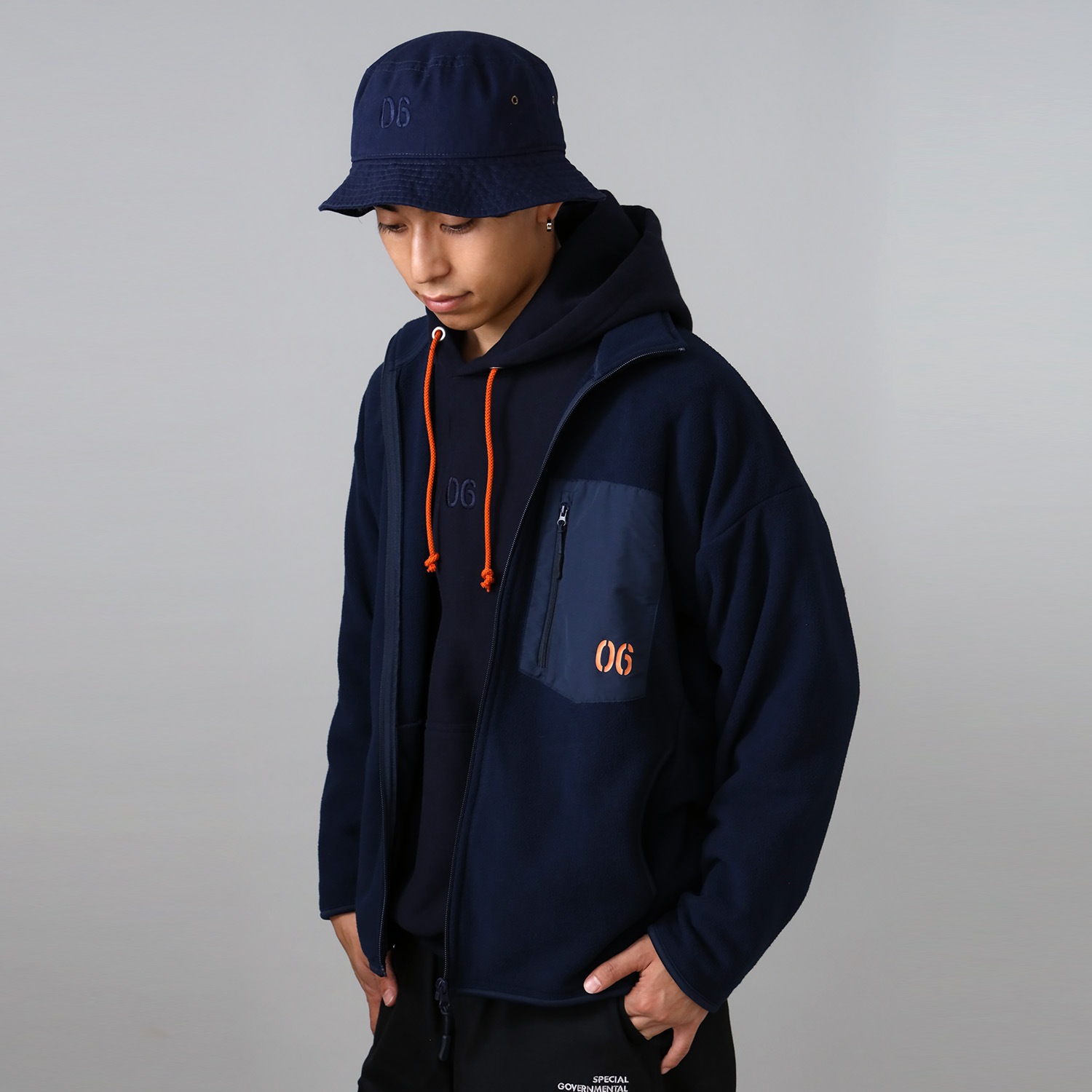 EVANGELION Microfleece Numbering Jacket (NAVY)