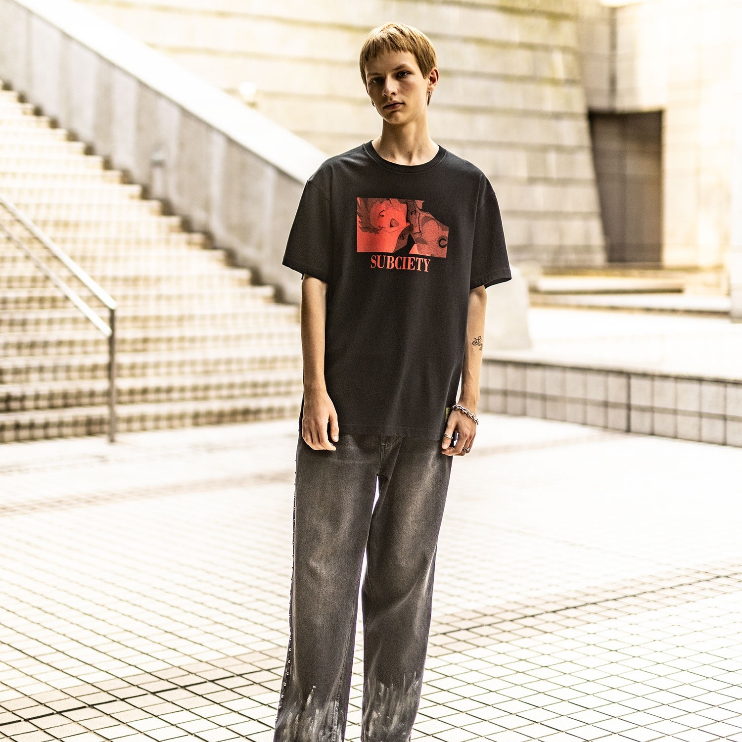 DISC11 （ASUKA）TEE by Subciety（BLACK）