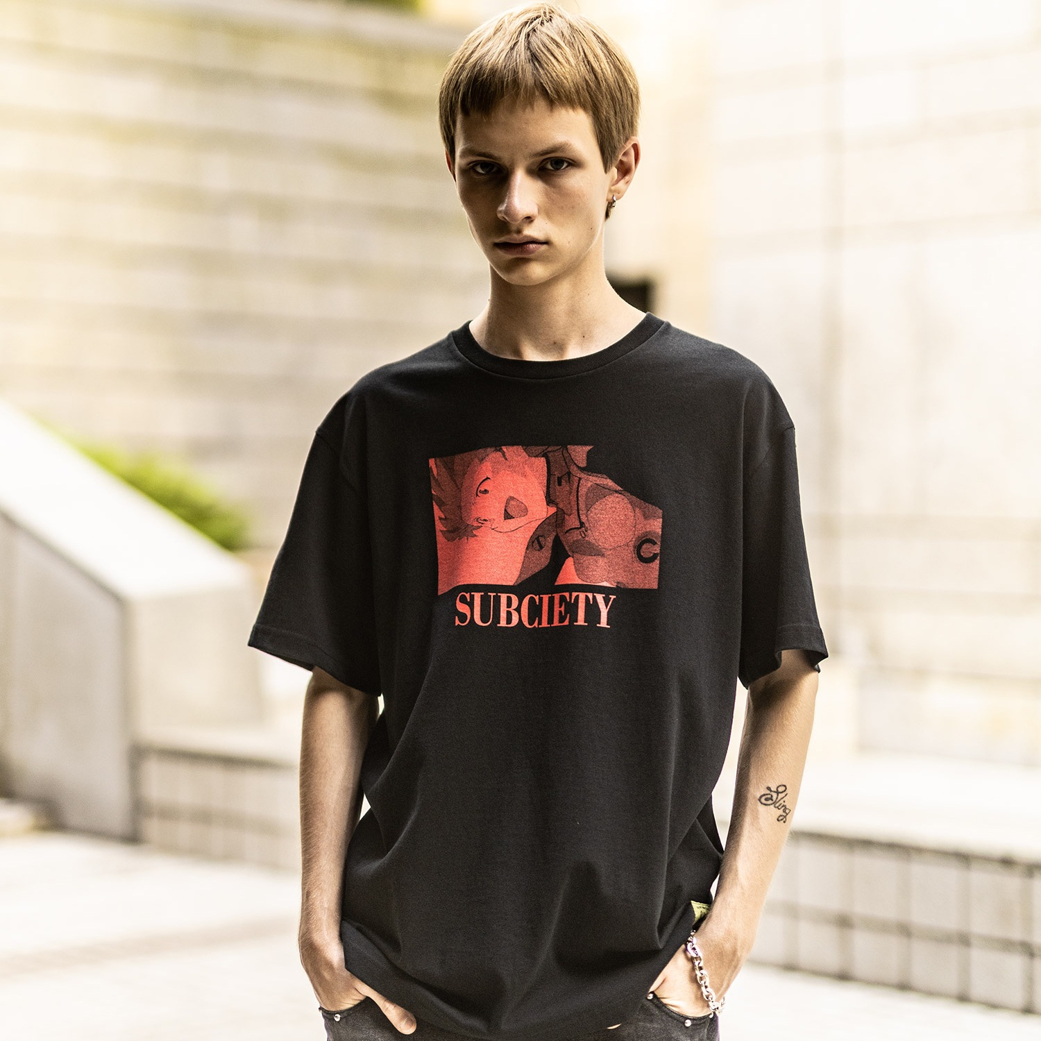 DISC11 （ASUKA）TEE by Subciety（BLACK）
