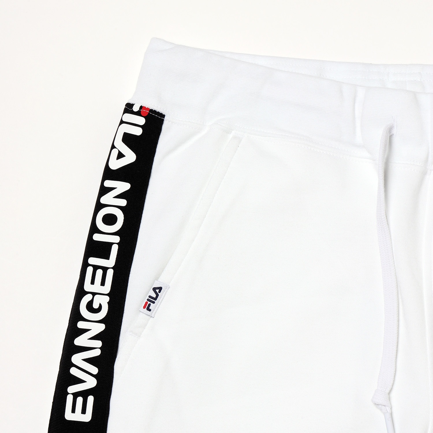 FILA SIDE LINE SWEAT PANTS EVANGELION LIMITED (WHITE)