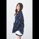 EVANGELION OMBRE CHECKED SHEER SHIRTS (BLUE)
