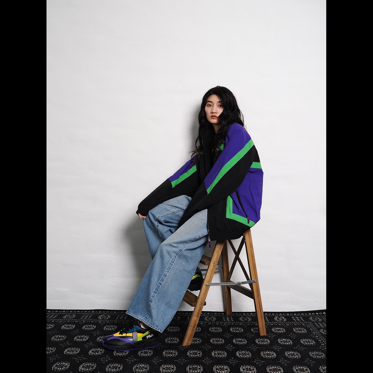 FILA TRACK JACKET EVANGELION LIMITED（EVA-01（BLACK））