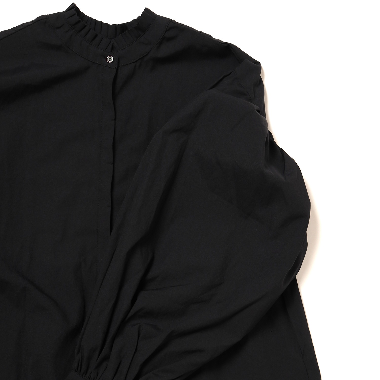 THE BEAST Embroidery Poplin 2way Shirt (BLACK)