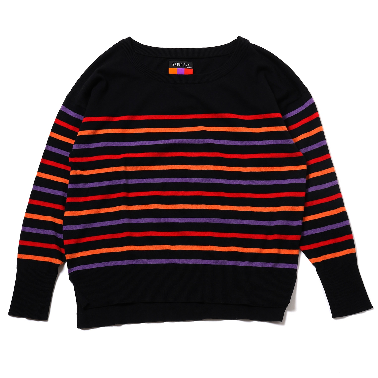 EVANGELION BORDER KNIT (REDYELLOWPURPLE)