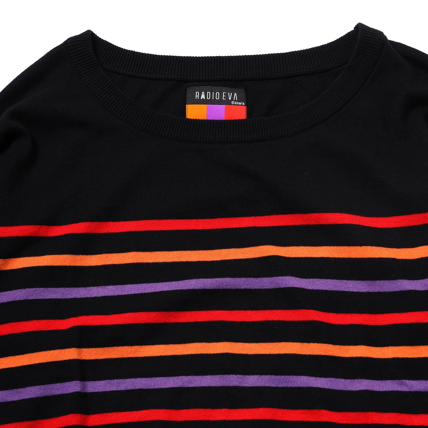 EVANGELION BORDER KNIT (REDYELLOWPURPLE)