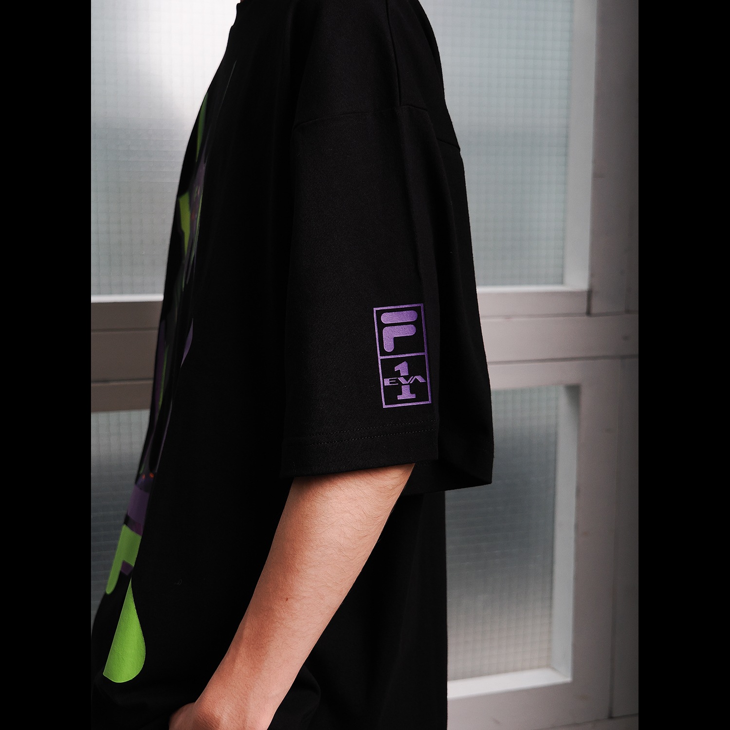 FILA GRAPHIC T-SHIRT EVANGELION LIMITED（EVA-01（BLACK））