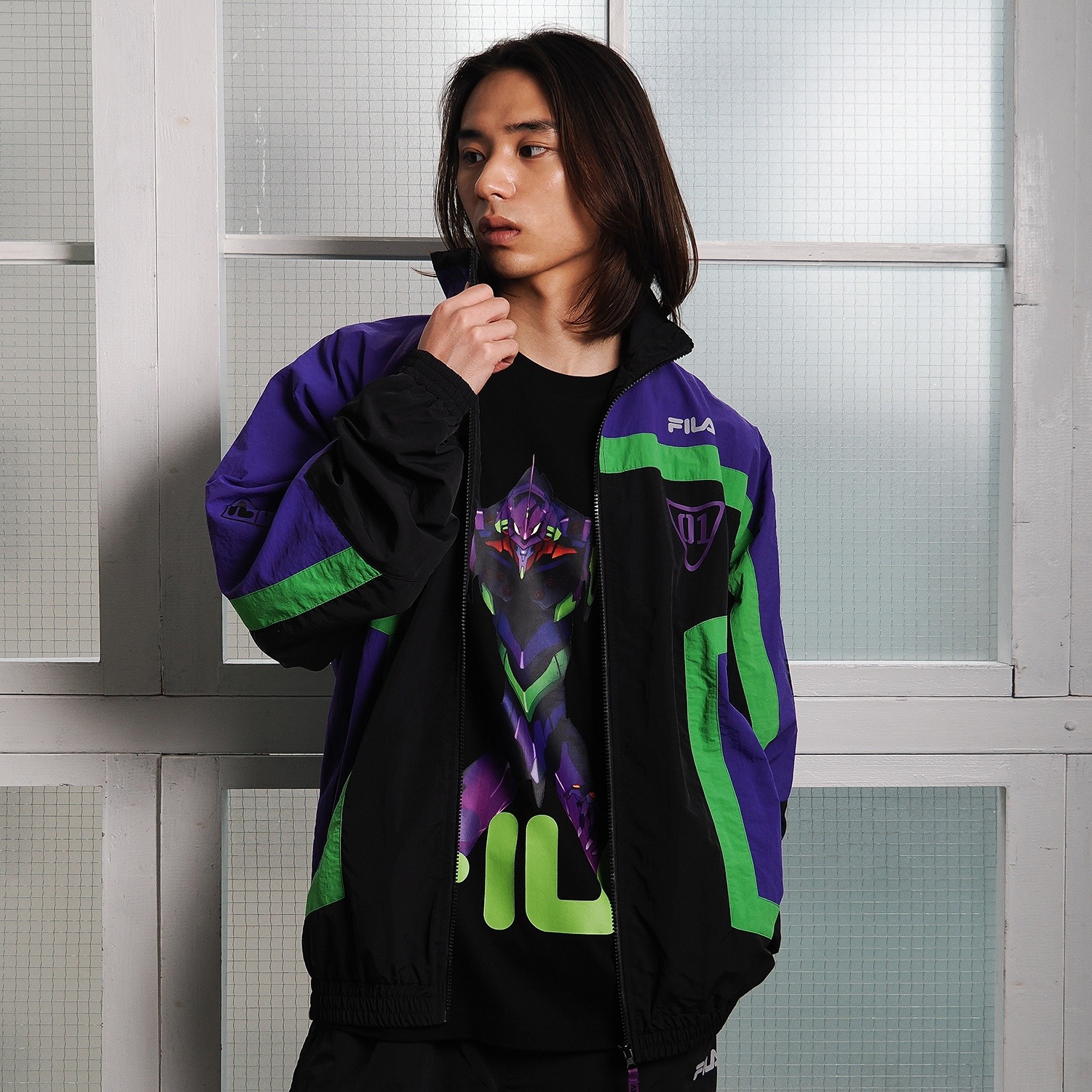 FILA GRAPHIC T-SHIRT EVANGELION LIMITED（EVA-01（BLACK））