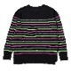 EVANGELION BORDER KNIT (GRAY×GREEN×PURPLE)