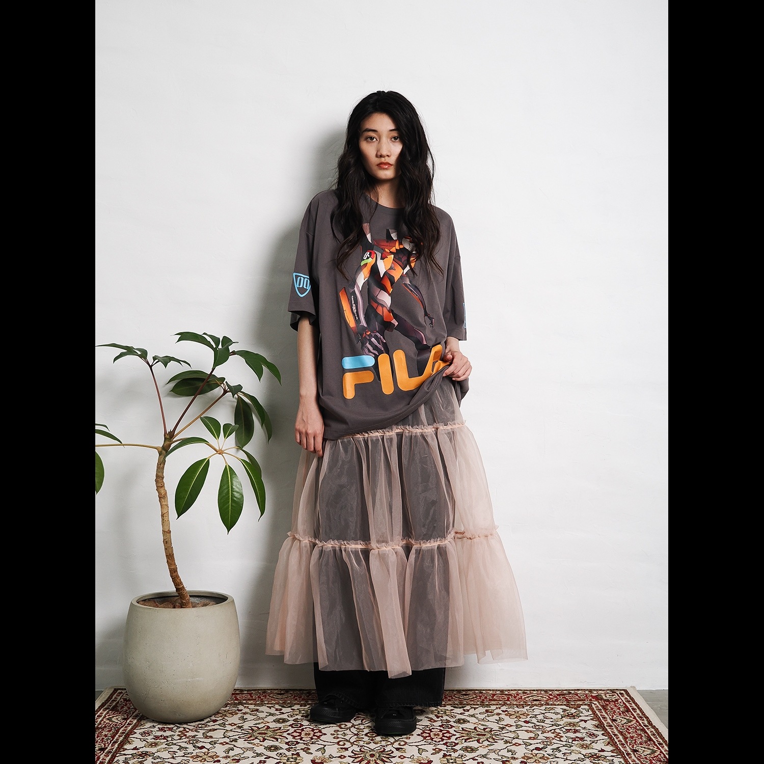 FILA GRAPHIC T-SHIRT EVANGELION LIMITED（EVA-00（GRAY））