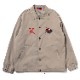 THE BEAST EMBROIDERY COACH JACKET (BEIGE(COLOR))