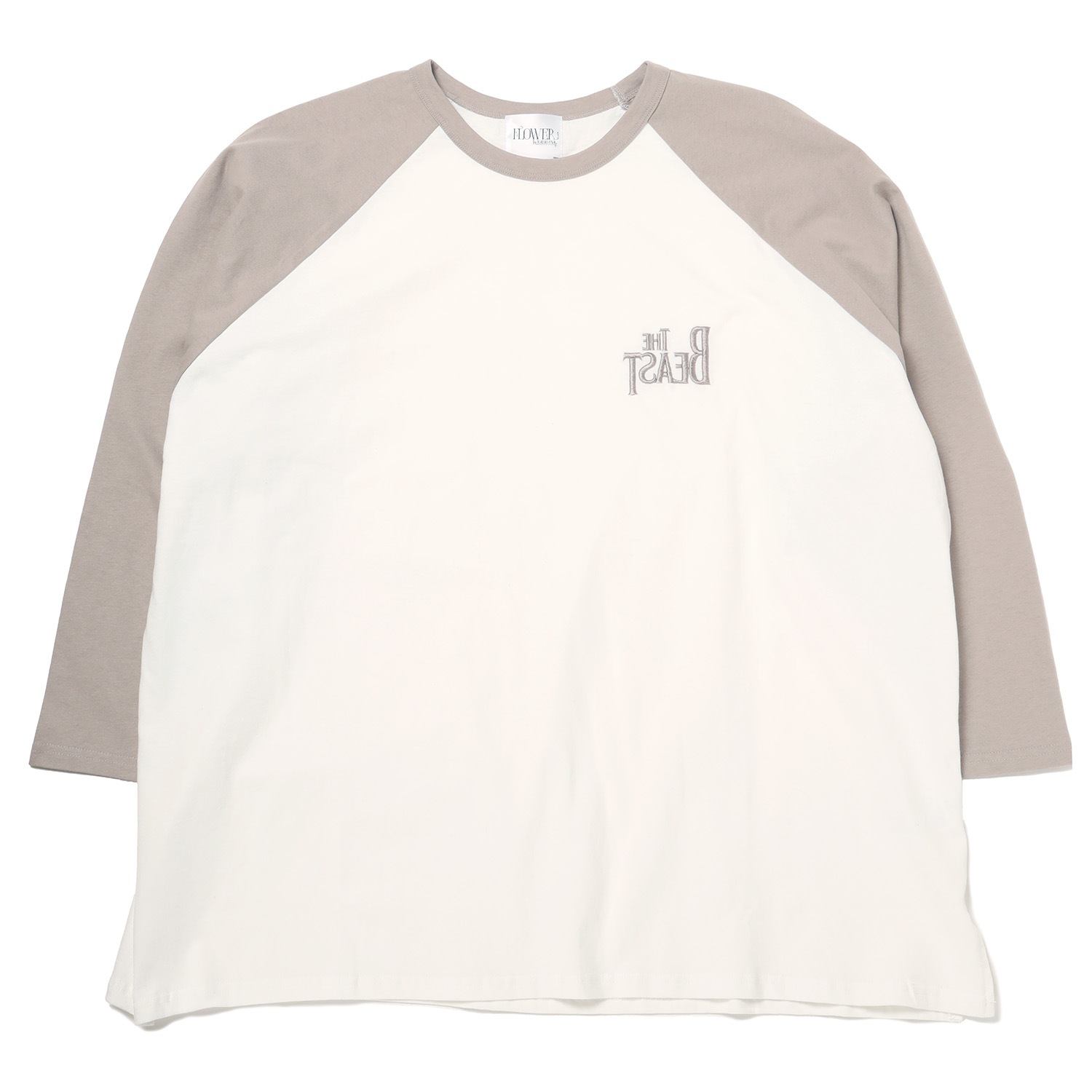 THE BEAST Embroidery Raglan Cutsew (BEIGE)