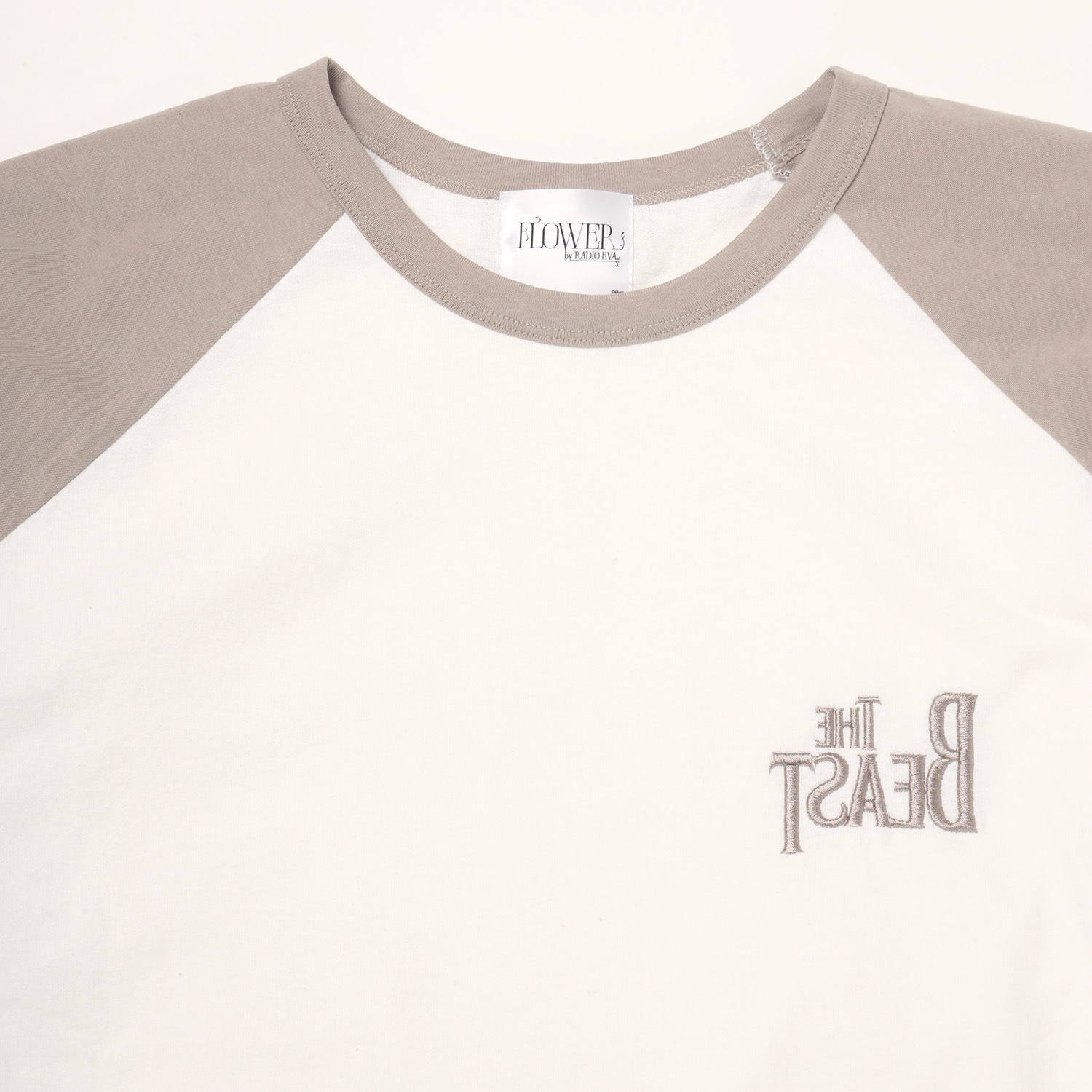 THE BEAST Embroidery Raglan Cutsew (BEIGE)