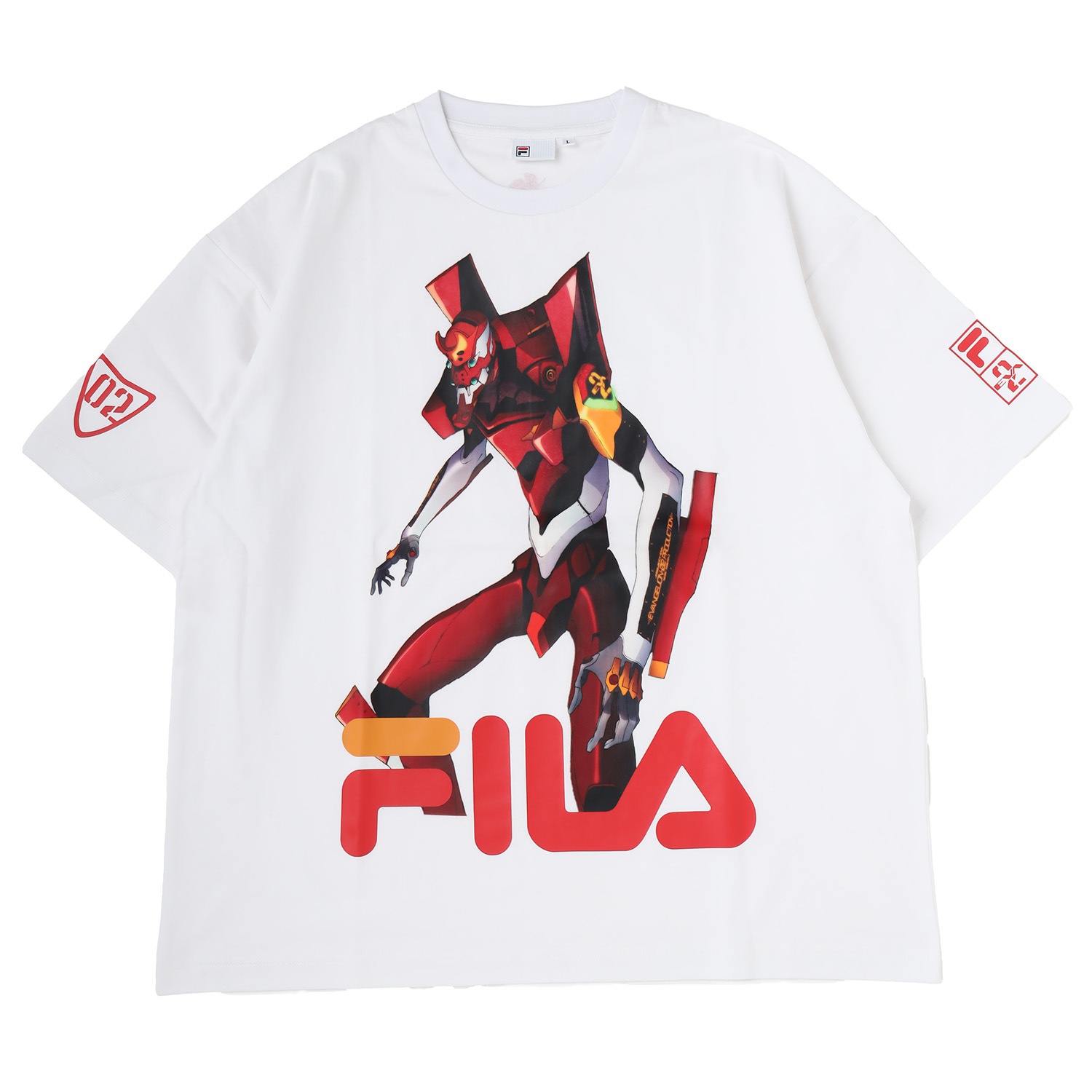 FILA GRAPHIC T-SHIRT EVANGELION LIMITED（EVA-02（WHITE））