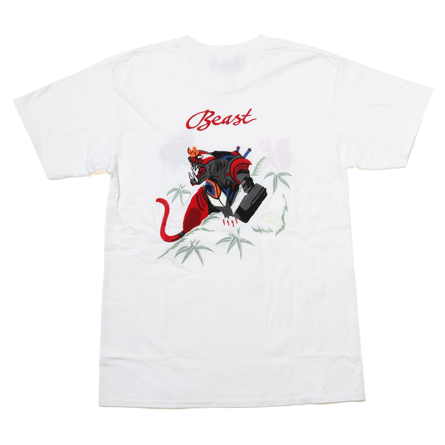 THE BEAST EMBROIDERY T-Shirt (WHITE)