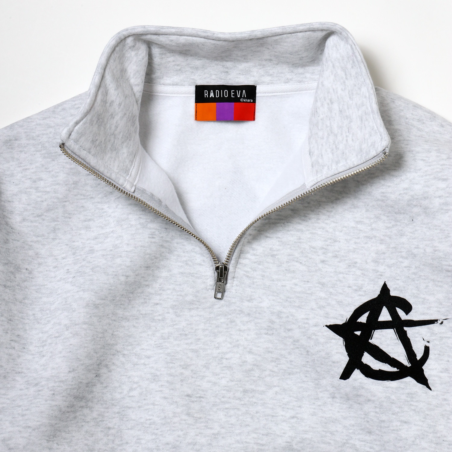 CIRCLE EVA Half Zip Sweat (ASH)