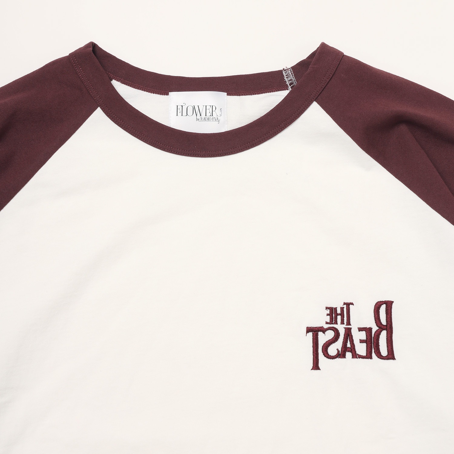 THE BEAST Embroidery Raglan Cutsew (BURGUNDY)