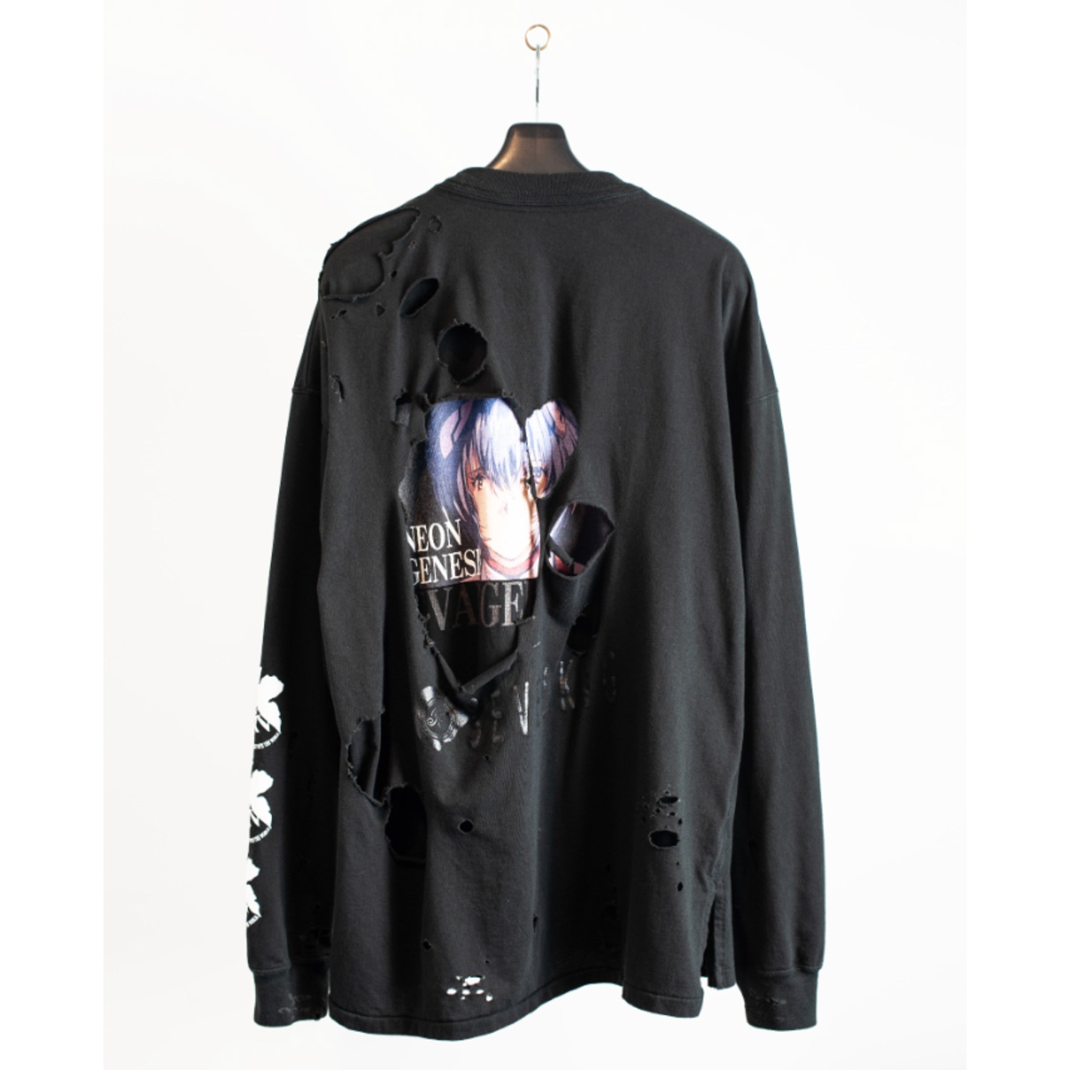 EVANGELION L/SL Tee Ver.Ayanami by SEVESKIG (BLACK)