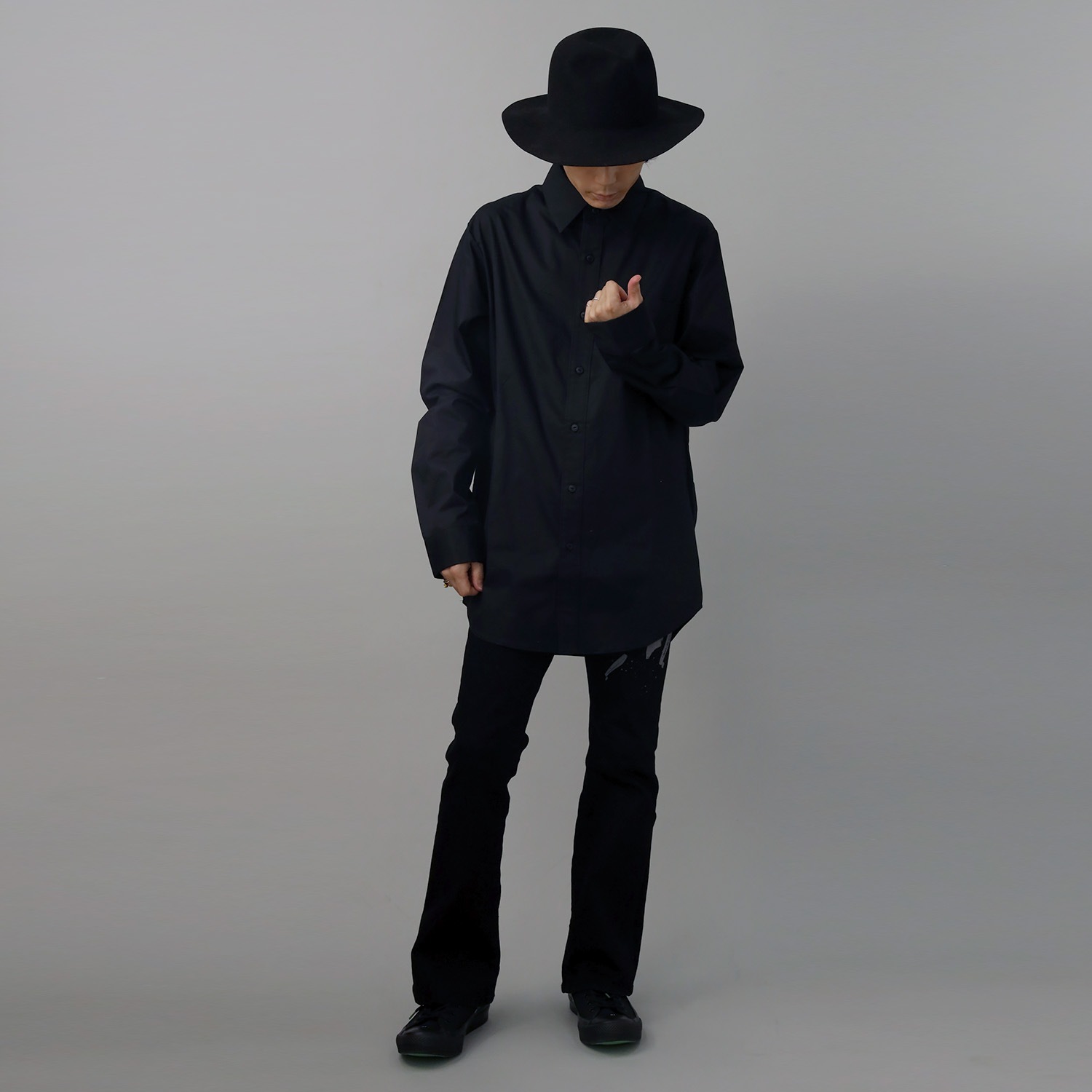 EVA-01 PAISLEYS 2TONE BANDANNA SHIRTS (BLACK)
