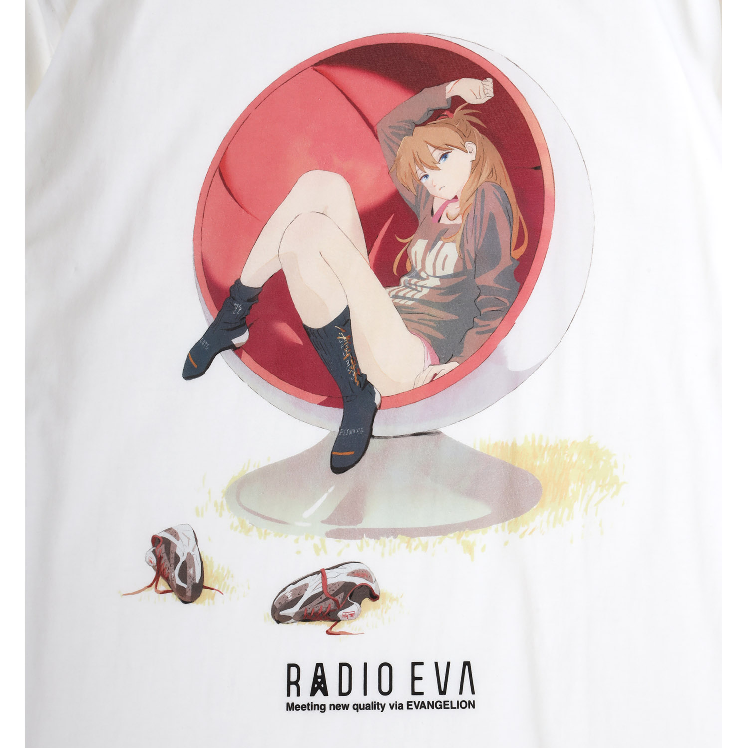 EVANGELION 30th Anniversary Illustration T-ShirtASUKAWHITEˡ