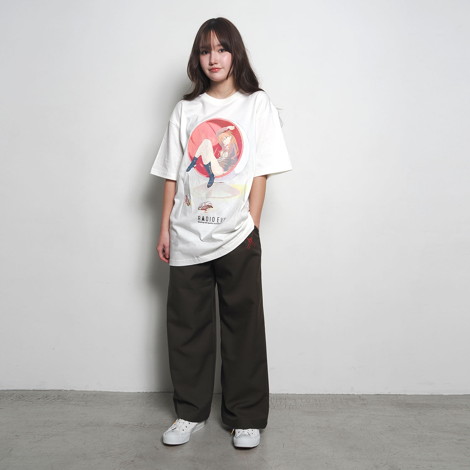 EVANGELION 30th Anniversary Illustration T-Shirt（ASUKA（WHITE））