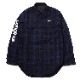 EVANGELION XIII QUILTING FLANNEL CHECK SHIRTS JKT (BLUE CHECK)