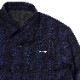 EVANGELION XIII QUILTING FLANNEL CHECK SHIRTS JKT (BLUE CHECK)