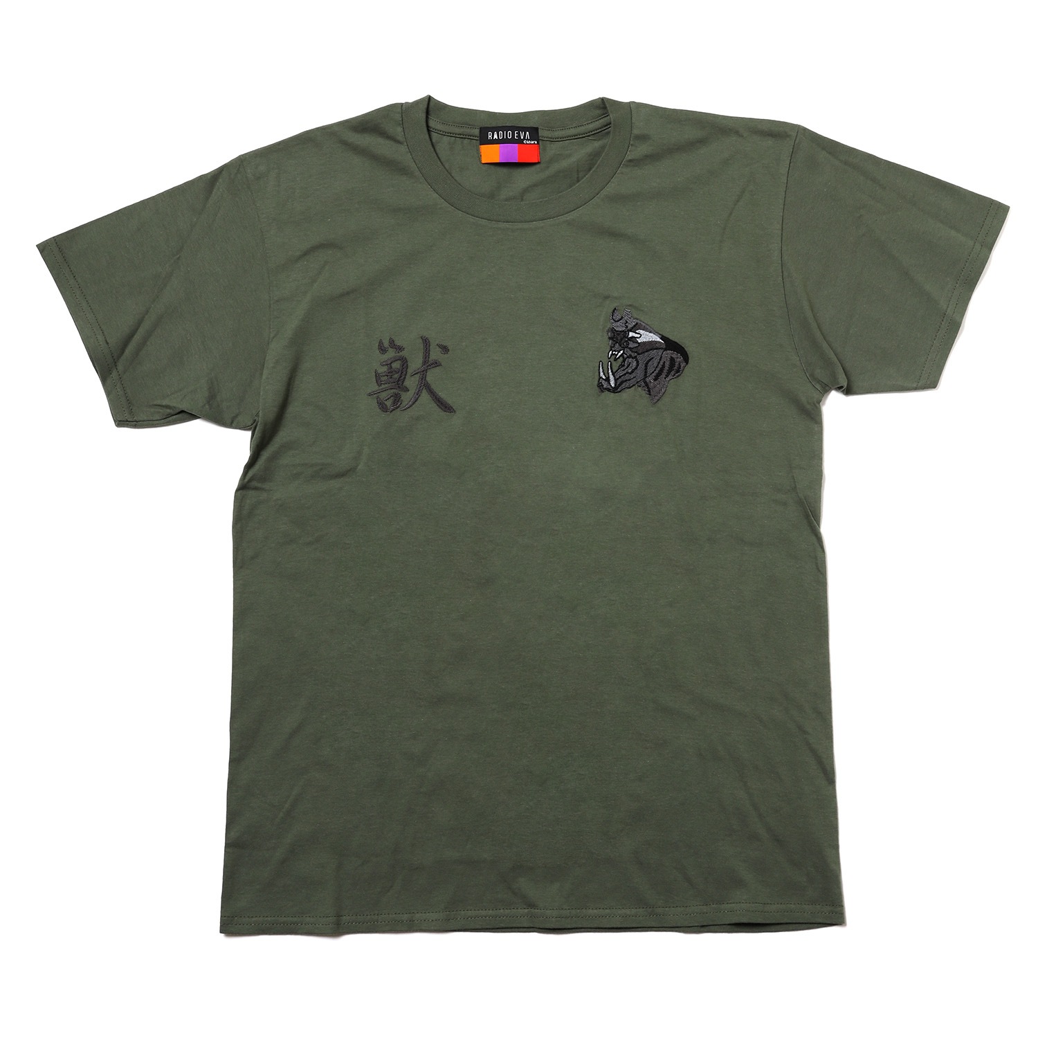 THE BEAST EMBROIDERY T-Shirt (OLIVE)