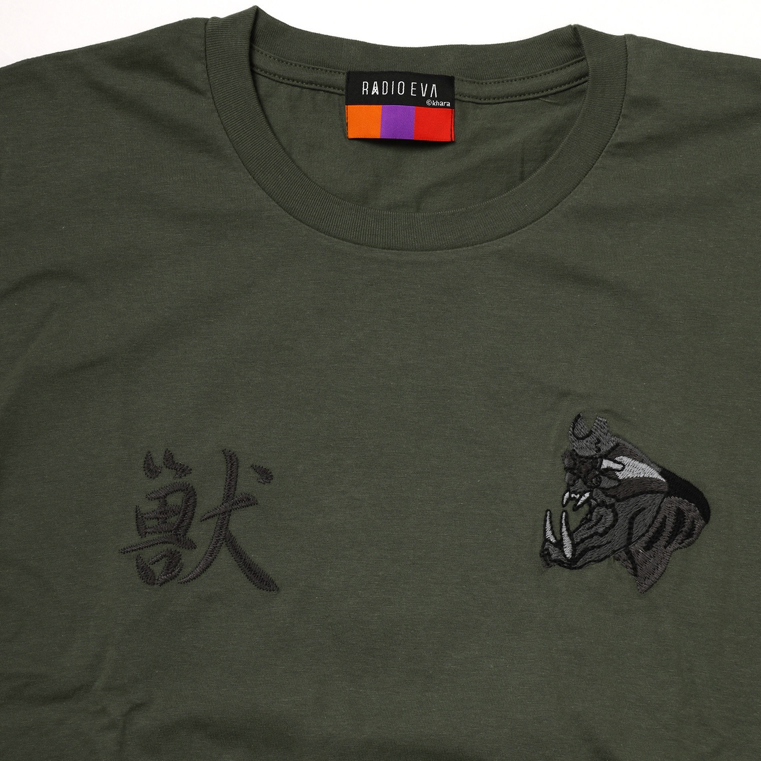 THE BEAST EMBROIDERY T-Shirt (OLIVE)