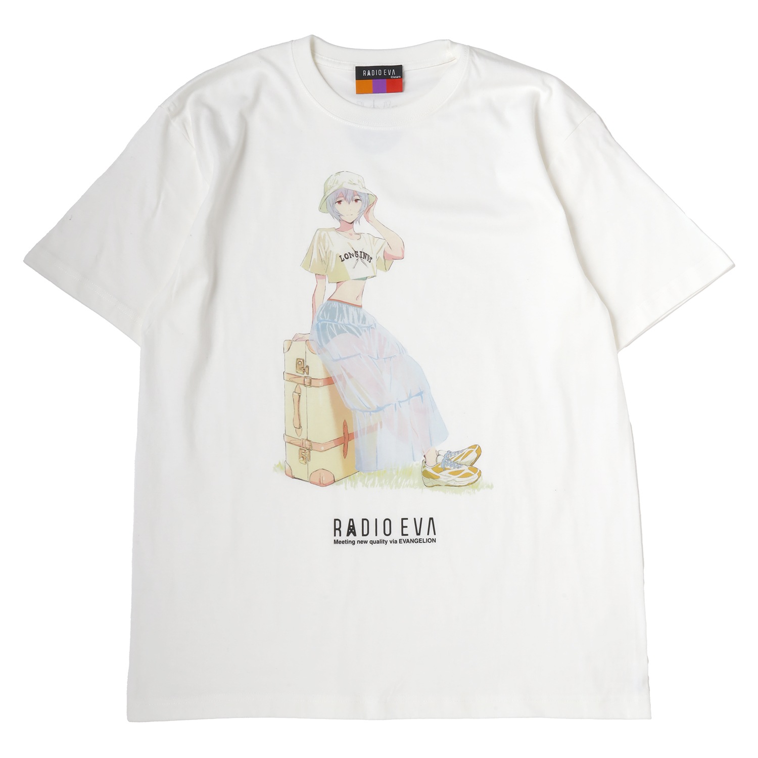 EVANGELION 30th Anniversary Illustration T-ShirtREIWHITEˡ