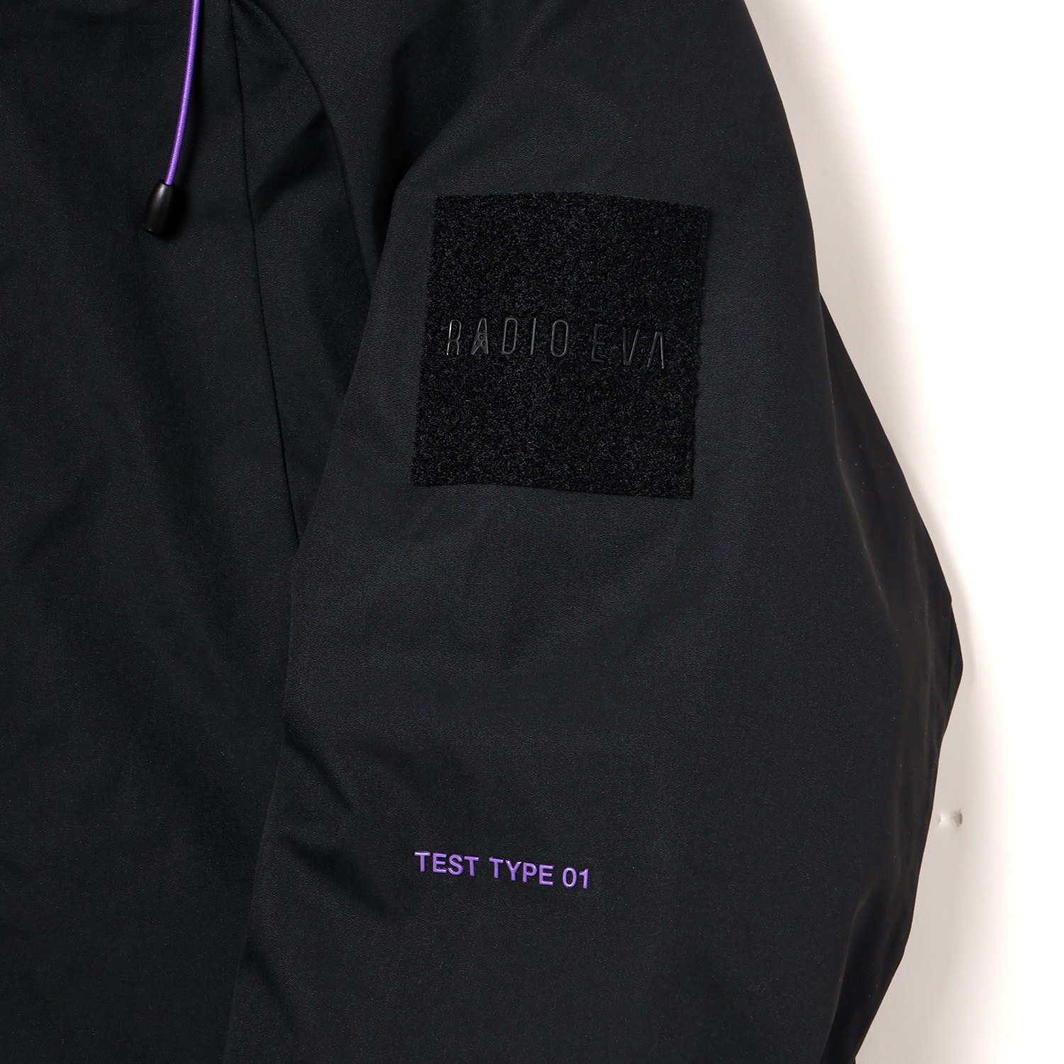 EVANGELION SOLID  DOWN JACKET (BLACK(EVA-01))