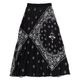 EVA-01 Paisleys Bandanna Pleated Skirt（BLACK）