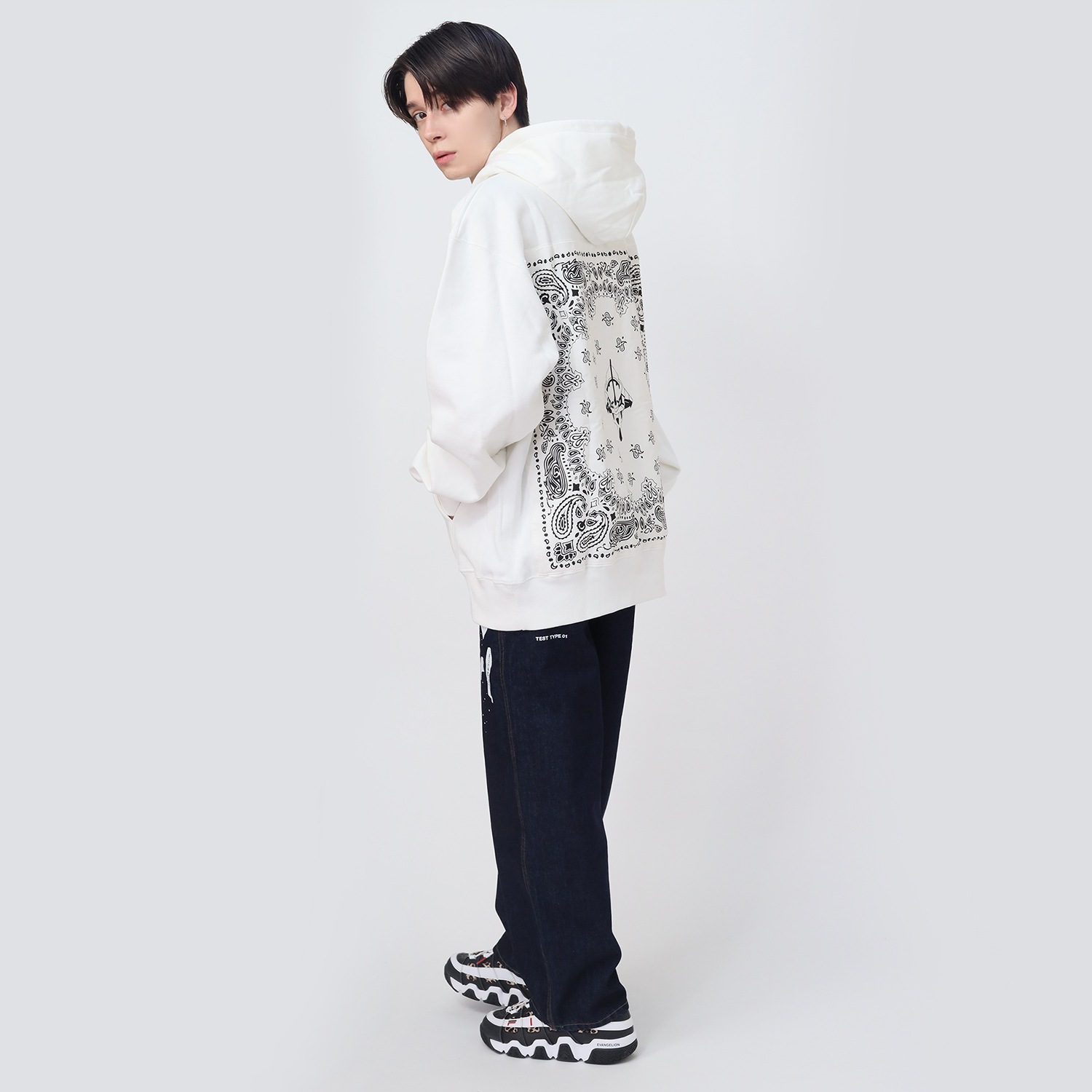 EVA-01 BANDANNA PARKA (WHITE)