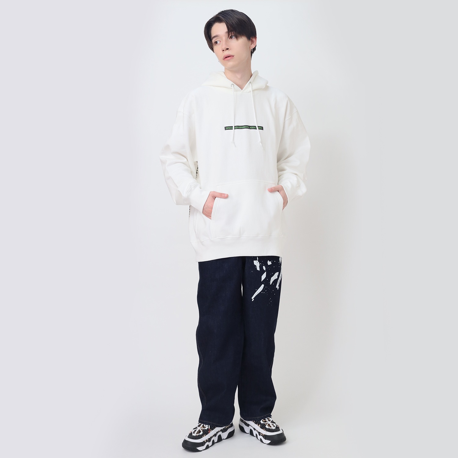 EVA-01 BANDANNA PARKA (WHITE)