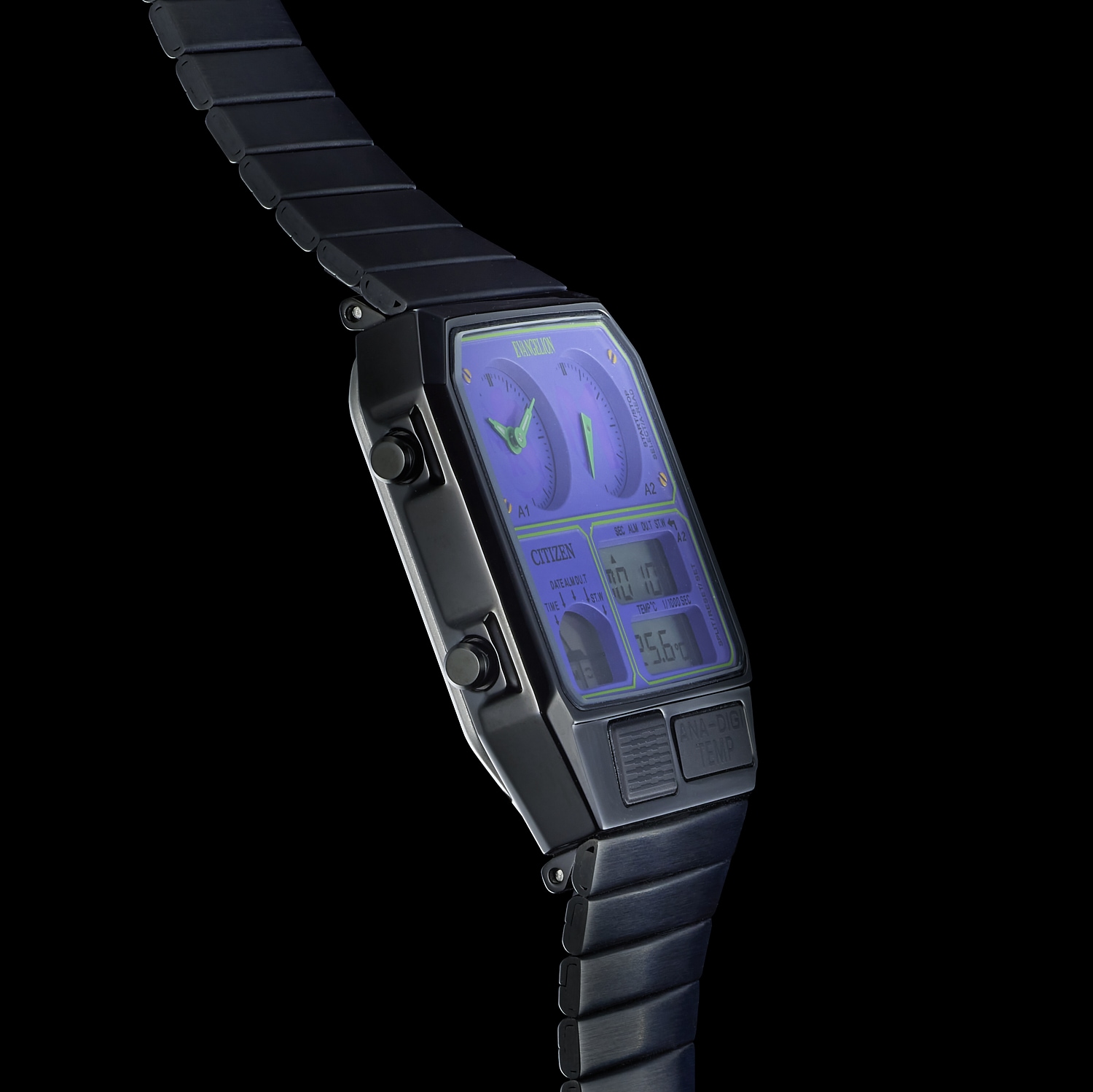EVANGELION STORE オリジナル腕時計 CITIZEN ANA-DIGI TEMP feat.RADIO EVA/EVA-01