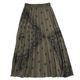 EVA-01 Paisleys Bandanna Pleated Skirt（OLIVE）
