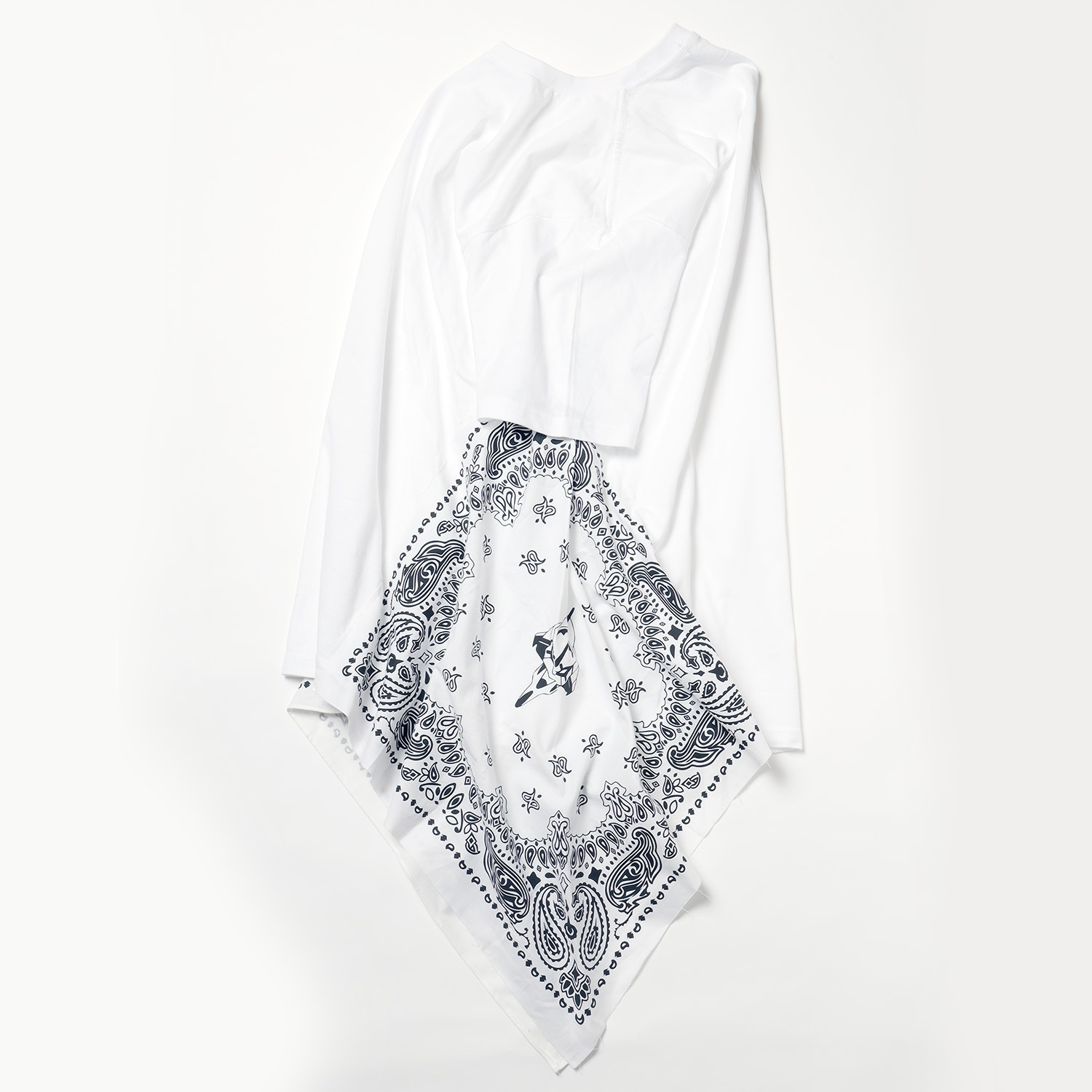 EVA-01 PAISLEYS BANDANNA BIG T-Shirt (WHITE)