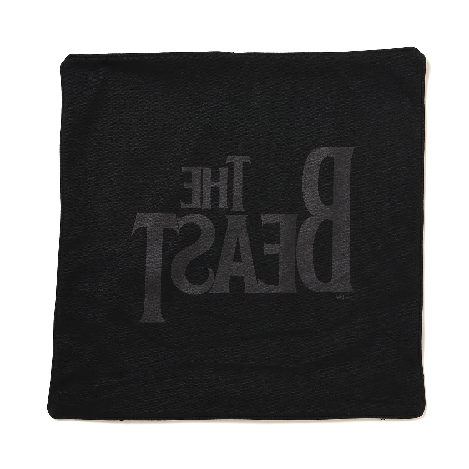 THE BEAST CANVAS SQUARE CUSHION COVER (BLACK)