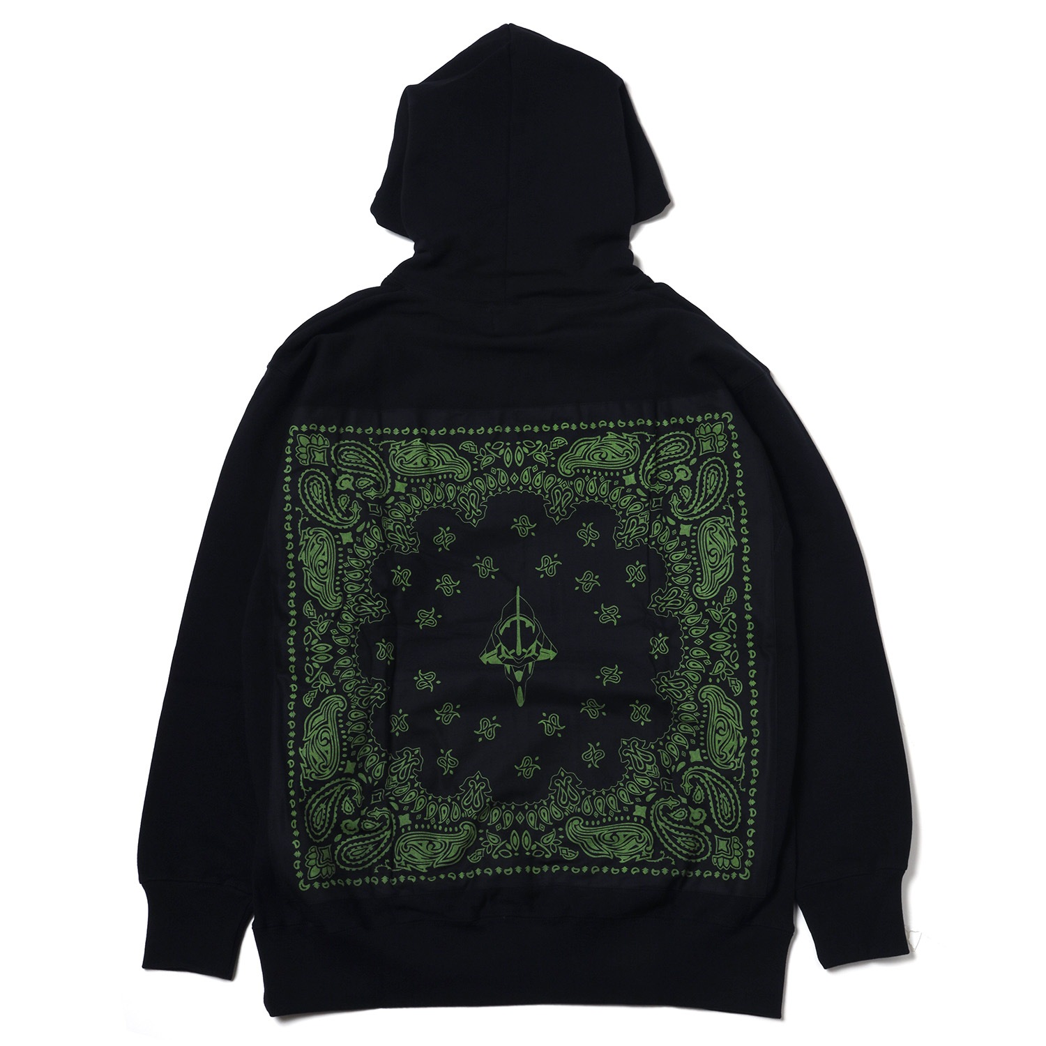 EVA-01 BANDANNA PARKA (BLACK×GREEN)